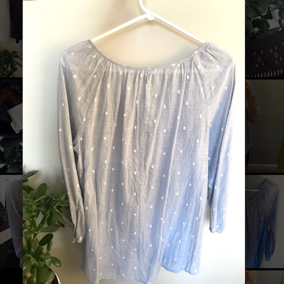Wilfred Aritzia Blue/Gray Linen Tunic - Picture 2 of 3